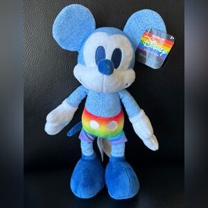 Disney Rainbow Collection Blue Mickey Mouse Plush
